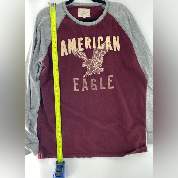 American Eagle Vintage Long Sleeve Embroidered Shirt Size XL - Picture 9 of 9